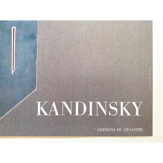 Wassily Kandinsky Vintage 1980 Lithograph Print Modernist French Poster " Gris Sur Gris Clair " 1941 For Sale In Kansas City - Image 6 of 9