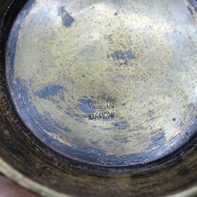 Antique Japanese Persian Style Champlevé Enameled Bronze Vase Set, circa 1900 For Sale - Image 4 of 6