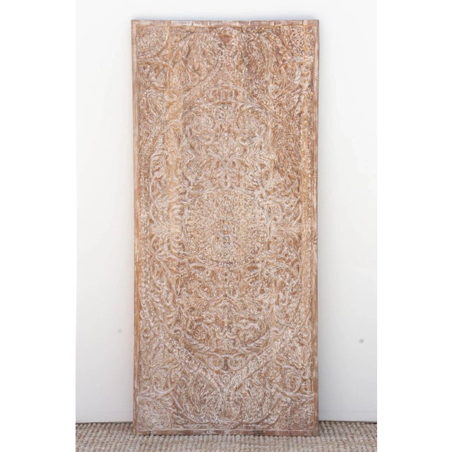 1990s Finely Carved Anglo-Indian Carved Door For Sale - Image 5 of 9