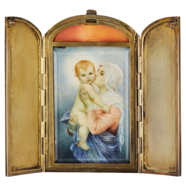 Frame with the Image of the Madonna and Child, 1890s For Sale