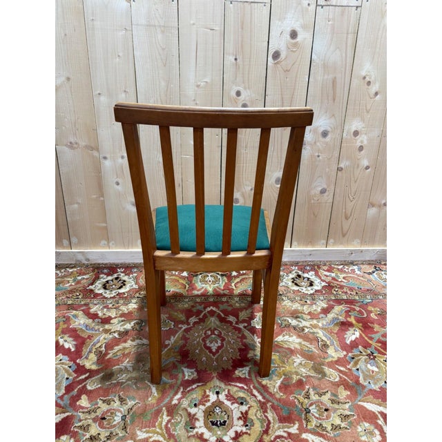 Vintage Chairs in Light Beech, 1950s, Set of 6 For Sale - Image 9 of 10