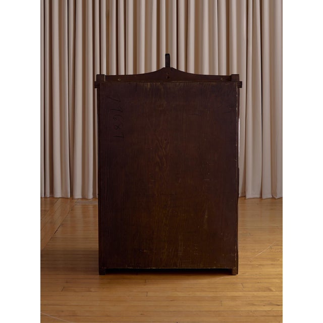 Late 20th Century The 1920s Antique Mahogany Chest of Drawers With Horse Carving For Sale - Image 5 of 9