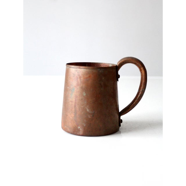 Vintage Copper Mug With Riveted Handle For Sale - Image 10 of 10