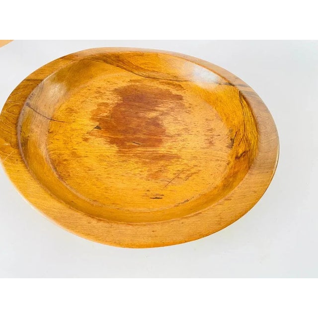 Wood Minimalist Brown Color Vide Poche in Wood, France, 1950s For Sale - Image 7 of 9