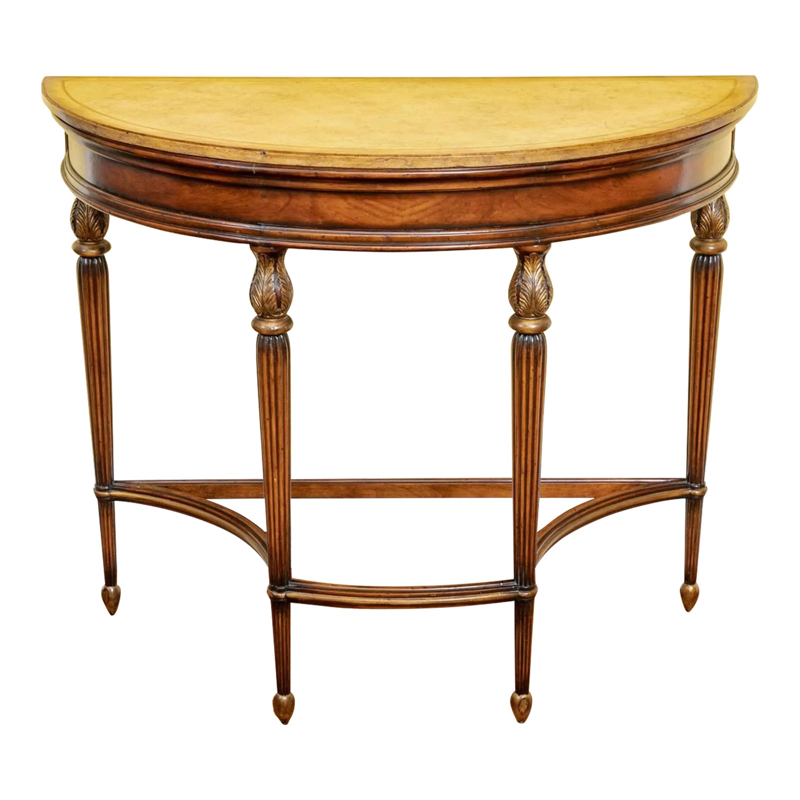 Late 20th Century Vintage Drexel Heritage Demilune Console Table Chairish