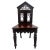 Antique English Gothic Revival Carved Oak Hall Chair with Pierced Tracery Back A striking antique English Gothic Revival...