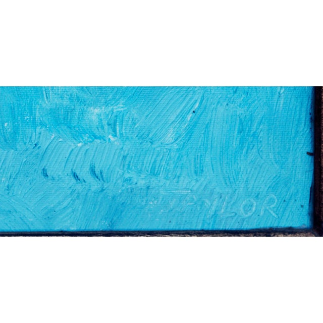 Textile Jonathan Taylor "Red Couch, Black Cat" Fauvist Interior 2014 For Sale - Image 7 of 8