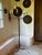 Thirteen-light wrought iron floor candelabra, French folk art, 20th century. Origin: Château de Périgord, France Very good...