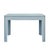 Matthew Izzo Home Theo Light Blue Matte Lacquer Desk With Brass Beetle Knobs For Sale - Image 9 of 11