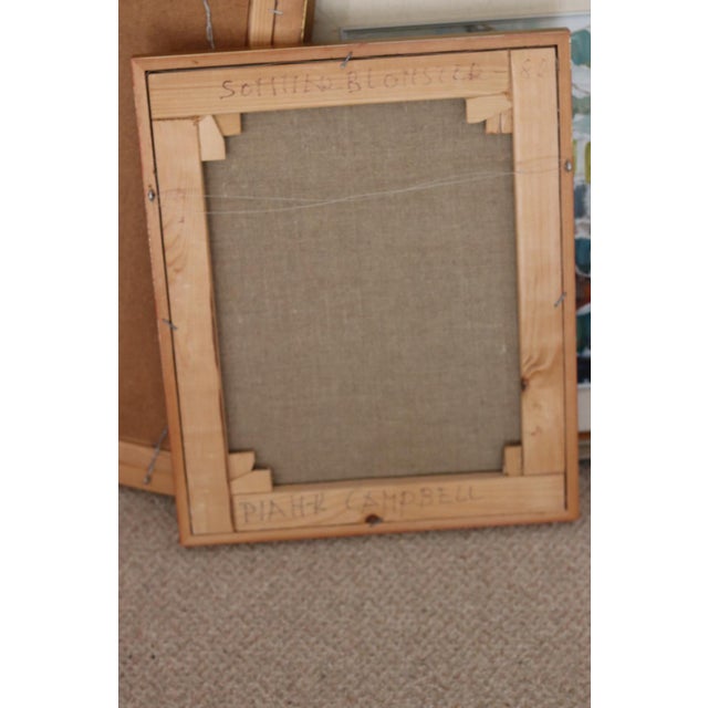 Pia H. Campbell, Bloom, 1950s, Oil on Canvas, Framed For Sale - Image 5 of 17