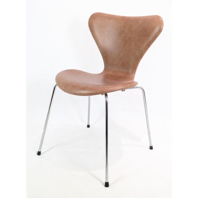 Series Seven Model 3107 Chairs by Arne Jacobsen for Fritz Hansen, Set of 6 For Sale - Image 11 of 16