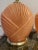 1980 Art Deco Shell Style Peach Table Lamps- a Pair For Sale In New York - Image 6 of 7