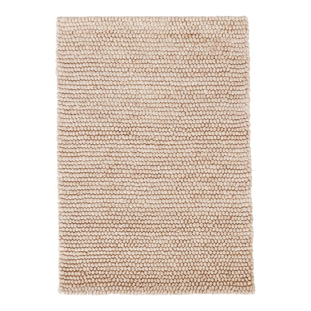 Dash & Albert by Annie Selke Niels Latte Woven Wool/Viscose Rug, 2'6" x 8' For Sale