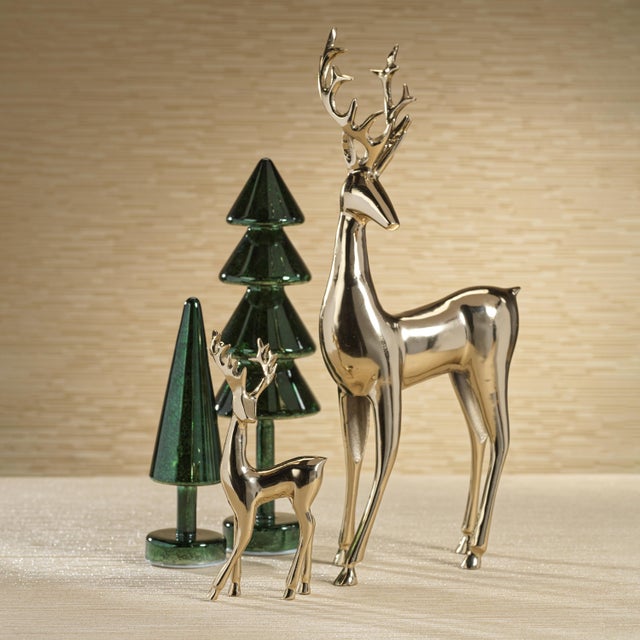 Dorcas Decorative Deer Figurine, Large For Sale - Image 4 of 5