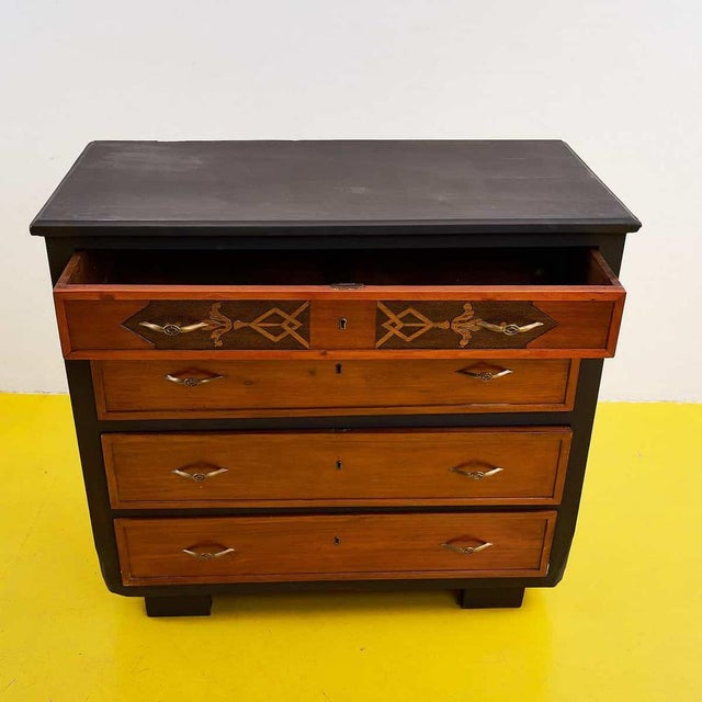 Vintage Chest of Drawers with Inlays For Sale - Image 5 of 14