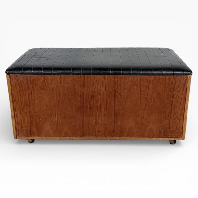 Mid-Century Modern Teak Blanket Bench For Sale - Image 4 of 7