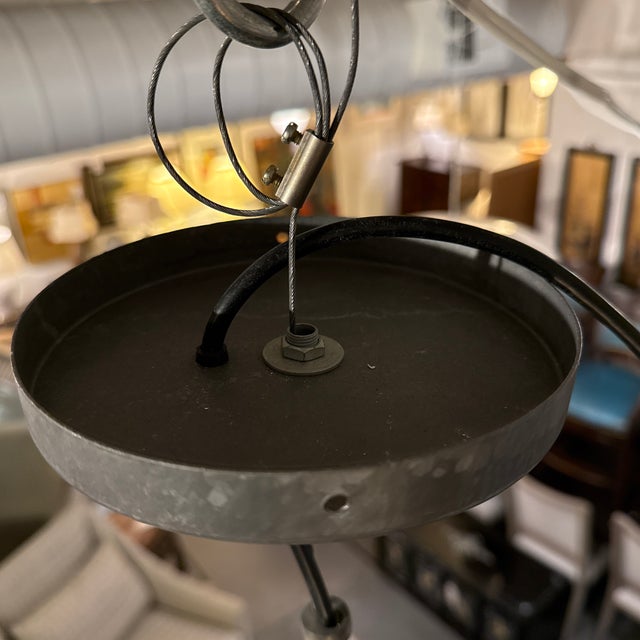 Metal C B2 Industrial Victory Pendant Light Fixture For Sale - Image 7 of 12