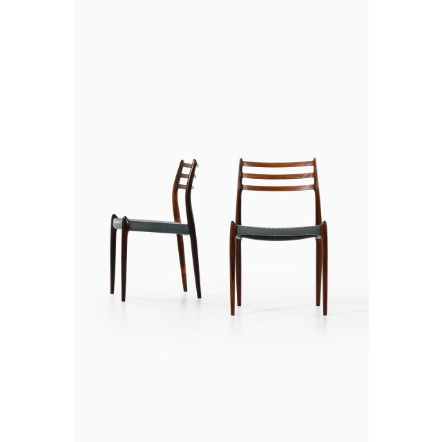 Model 78 Dining Chairs attributed to Niels O. Møller for J. L. Møllers Furniture Factory, 1960s, Set of 6 For Sale - Image 4 of 13