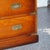 Wood Vintage Yew Wood Military Campaign Sideboard Bank of Drawers with Brass Handles For Sale - Image 7 of 18