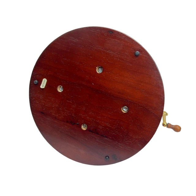 Wood Vintage French Brass Wine Cradle Decanter, 1950s For Sale - Image 7 of 8