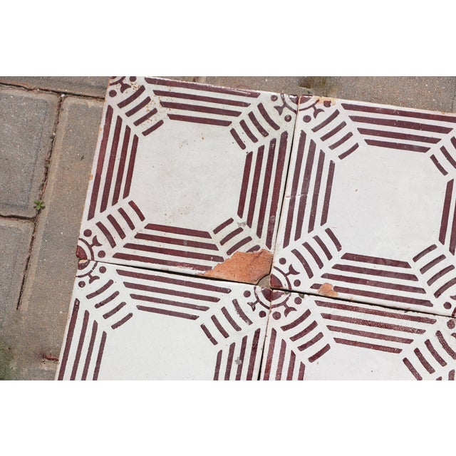 Bauhaus 1920s Antique Bauhaus Portuguese Set of Ten Tiles For Sale - Image 3 of 13