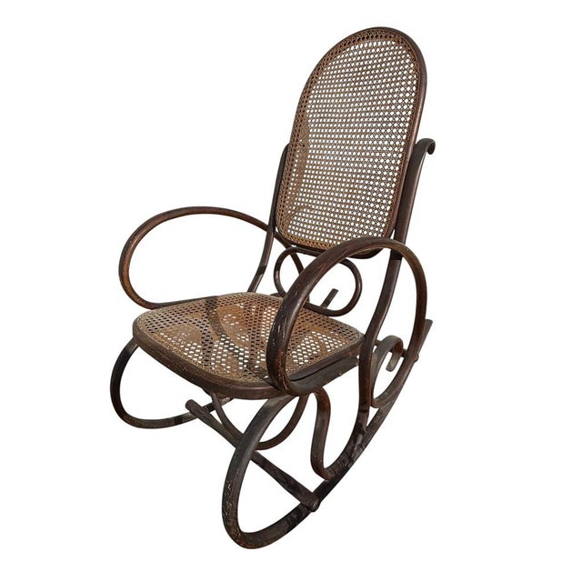 Rocking Chair in the style by Michael Thonet For Sale - Image 5 of 12