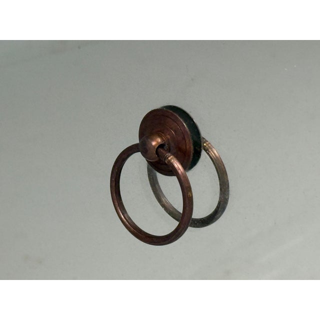 Hollywood Regency Style, Silver Leaf, Distressed Glass, Mirrored Nightstands For Sale - Image 9 of 13