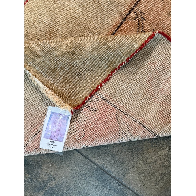 Textile 1900s Antique Samarkand Runner Rug With Stylized Branch Motifs For Sale - Image 7 of 7