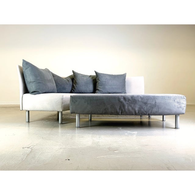 Fabric Velvet Sofa Corner by Franz Fertig For Sale - Image 6 of 13