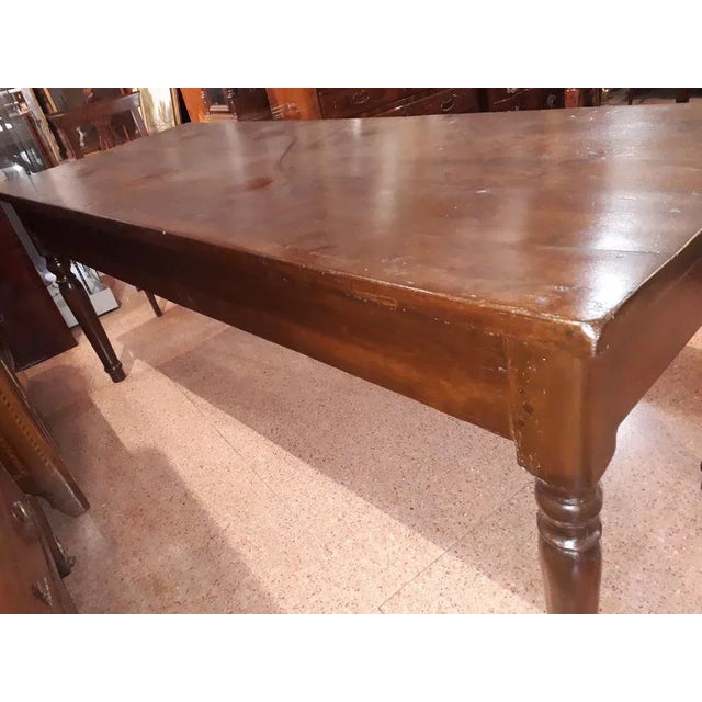 Antique Walnut Dining Table For Sale - Image 5 of 6