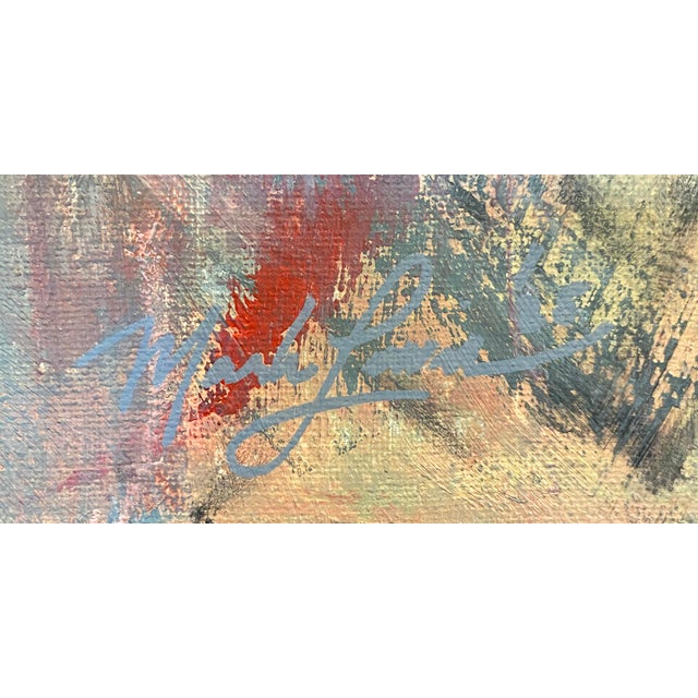 Contemporary 2025 "006-25" Abstract Expressionist Sage & Charcoal Painting by Mark Lewis For Sale - Image 3 of 5