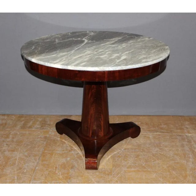Empire Style Mahogany Side Table For Sale - Image 10 of 15