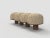 Contemporary Hygge Bench in Intargia Buff Fabric and Smoked Oak by Saccal Design House for Collector For Sale - Image 3 of 5