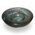 Italian Hand Blown Green Blue and Copper Thick Glass Catchall Bowl Murano Attributed For Sale In Miami - Image 6 of 10