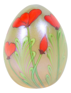 Iridescent Art Glass Paperweight by Orient & Flume