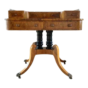 Antique English Regency Carlton House Desk