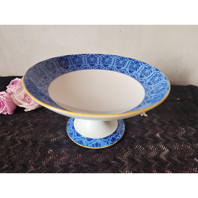 Vintage French Limoges Porcelain Compotier from Legrand, 1940s For Sale - Image 15 of 15
