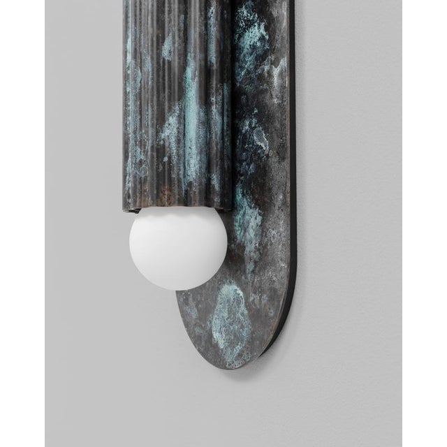 Gold Vesta MD Wall Sconce by Schwung For Sale - Image 8 of 18