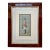 Vintage Framed Continental Soldier Watercolor Painting For Sale