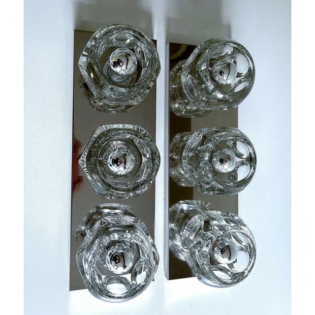 Large Glass Sconces from Peill & Putzler, 1970s, Set of 2 For Sale - Image 12 of 12