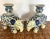 Early 20th Century Chinese Export Blue and White Elephant Candle Stick Holders - a Pair For Sale - Image 13 of 13