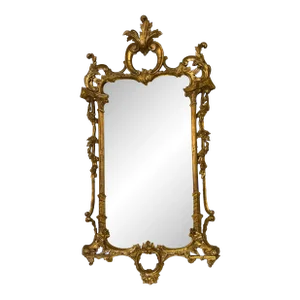 Decorative Arts Hollywood Regency Giltwood Mirror