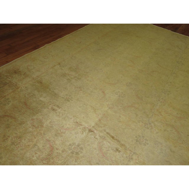 Pale Turkish Room size Rug For Sale - Image 17 of 18