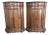 Pair of 18th Century Italian Walnut Corner Cabinets For Sale