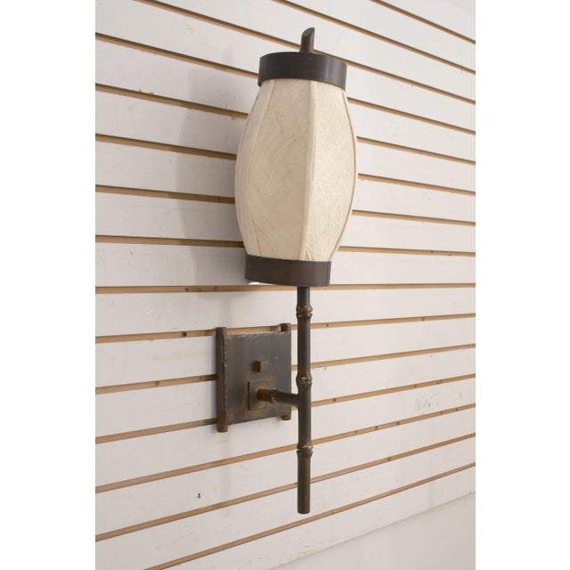 Approx: 10 Years Old Jenji Sconce Looks Like Never Used Heavy Metal Construction Rustic Bronze Finish Nice Shaped...
