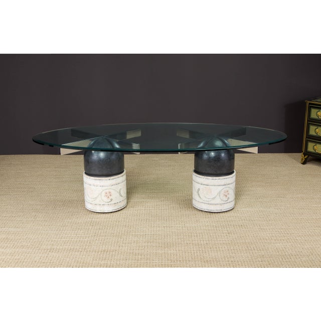 Modern Customized 'Paracarro' Dining Table Bases by Giovanni Offredi for Saporiti 1970s For Sale - Image 3 of 12
