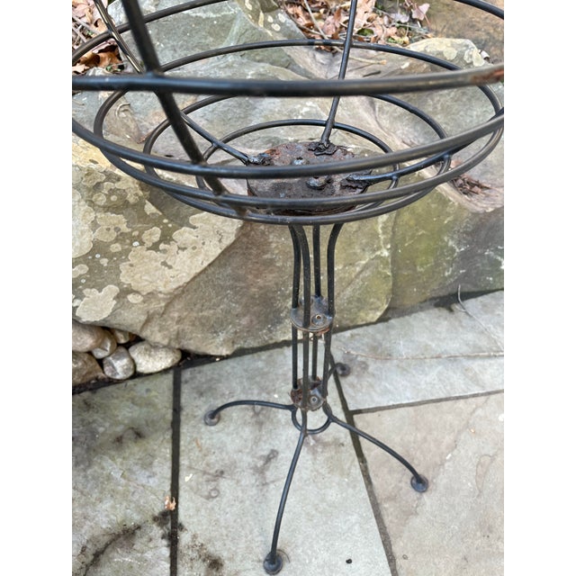 1960s Mid Century Modern Handmade Wire Planters - Set of 2 For Sale In Philadelphia - Image 6 of 8
