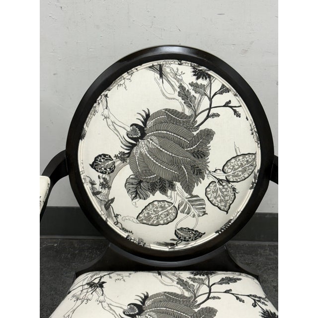 Cream Kravet Furniture Truro Oval Back Armchairs, Pair For Sale - Image 8 of 12