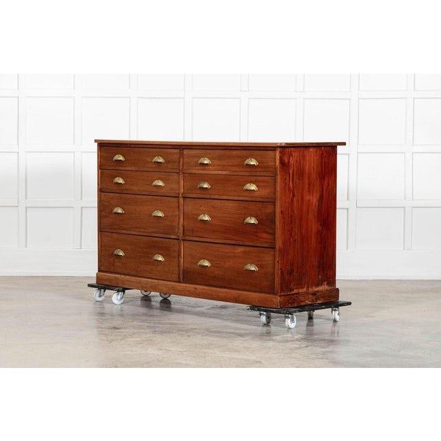 Large 19th Century English Mahogany Haberdashery Drawers, 1890s For Sale - Image 11 of 18