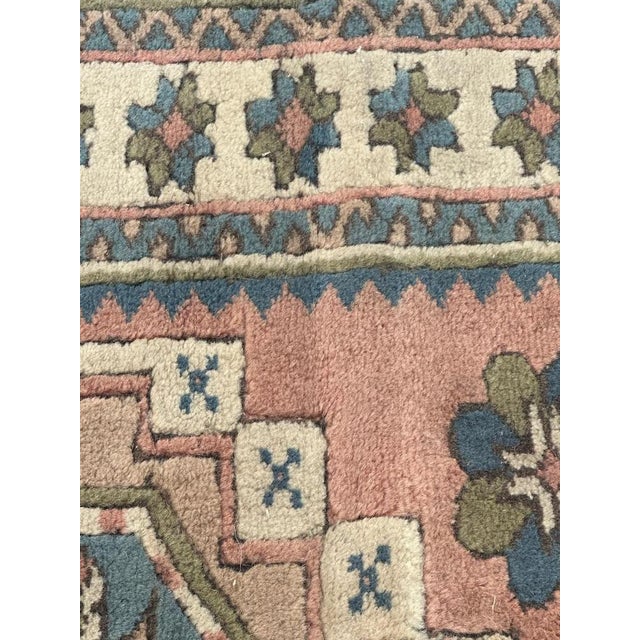 Mid-Century Turkish Square Kars Rug, 1960s For Sale - Image 10 of 13